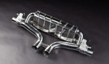 Valved  Sport Exhaust with Middle Silencer Spare Pipes with Wicrom Tips